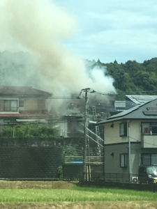宮崎市清武町加納乙　火事