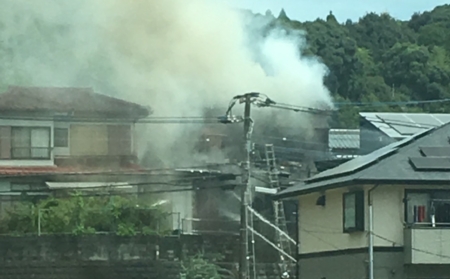宮崎市清武町加納乙　火事