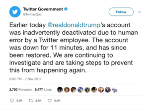 トランプツイッター